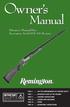 Owner s. Manual. Owner s Manual for: Remington Model SPR 100 Shotgun IMPORTANT!