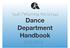 Youth Performing Arts School Dance Department Handbook Design by Kimberly Herndon