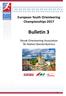 European Youth Orienteering Championships 2017 Bulletin 3