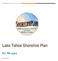 Lake Tahoe Shoreline Plan. 01 Scope