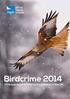 Birdcrime 2014 Offences against wild bird legislation in the UK