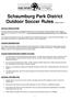 Schaumburg Park District Outdoor Soccer Rules (Updated