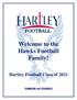 Welcome to the Hawks Football Family! Hartley Football Class of 2021