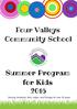 Four Valleys. Summer Program. Serving Girdwood, Bird, Indian, and Portage for over 35 years