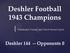 Deshler Football 1943 Champions