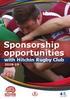 Sponsorship opportunities with Hitchin Rugby Club