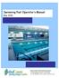Swimming Pool Operator s Manual