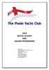 2018 NOTICE OF RACE AND SAILING PROGRAMME