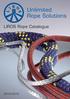 Unlimited Rope Solutions. LIROS Rope Catalogue