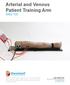 Arterial and Venous Patient Training Arm S