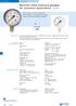 Bourdon tube pressure gauges for industrial applications EN 837-1