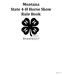 Montana State 4-H Horse Show Rule Book