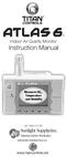 Atlas 6TM. Indoor Air Quality Monitor Instruction Manual. Measures CO 2, Temperature and Humidity DISTRIBUTED BY