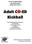 Adult CO-ED Kickball