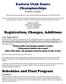 Eastern Utah Dance Championships. Registration, Changes, Additions