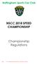 NSCC 2018 SPEED CHAMPIONSHIP