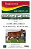 WEDNESDAY 23 RD AUGUST SALE TIME: 11.00AM SPECIAL DISPERSAL SALE