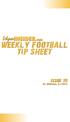 weekly football tip sheet