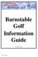 Barnstable Golf Information Guide