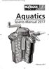 Aquatics. Spares Manual February 2017