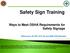 Ways to Meet OSHA Requirements for Safety Signage
