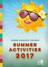 2 Summer Activities 2017