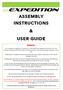 ASSEMBLY INSTRUCTIONS & USER GUIDE
