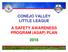 CONEJO VALLEY LITTLE LEAGUE A SAFETY AWARENESS PROGRAM (ASAP) PLAN 2018