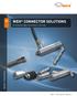 » WEH CONNECTOR SOLUTIONS BRIEF OVERVIEW for pressure-tight connections in seconds. WEH - We Engineer Hightech