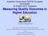 Measuring Quality Outcomes in Higher Education