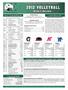 2012 Eastern Michigan University Volleyball Weekly Release