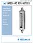 SAFEGUARD ROTAMETERS GENERAL PURPOSE GLASS TUBE METERS FOR MEDIUM AND HIGH FLOWS FEATURING UNIVERSAL END FITTINGS