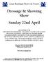 Dressage & Showing Show Sunday 22nd April