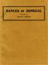 DANCES OF DONEGAL. Collected by GRACE ORPEN