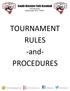 TOURNAMENT RULES -and- PROCEDURES