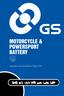 MOTORCYCLE & POWERSPORT BATTERY