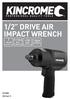 1/2 DRIVE AIR IMPACT WRENCH