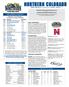 NORTHERN COLORADO MEDIA QUICK FACTS Women s Soccer Game Notes 2004 SCHEDULE/RESULTS PROBABLE STARTERS