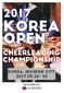 2017 KOREA OPEN. Group Stunt Junior All Girl Level 3 GSJRAGL3 ICU Median (Level 3) 12 to 15 years Up to 5 female athletes