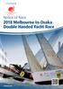Notice of Race 2018 Melbourne to Osaka Double Handed Yacht Race