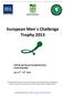 European Men s Challenge Trophy 2013