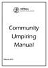 Community Umpiring Manual