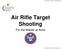 Air Rifle Target Shooting