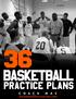 CONTENTS 36 BASKETBALL PRACTICE PLANS INTRODUCTION... 1 THE PERFECT 5 MINUTE WARM UP Practice Structure... 1 Practice Area Breakdowns...