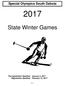 Special Olympics South Dakota. State Winter Games E-1