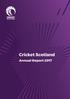 Cricket Scotland Annual Report 2017