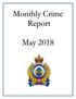 May 2018 Crime Report