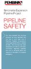 SAFETY PIPELINE. Simonette Expansion Pipeline Project
