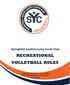RECREATIONAL VOLLEYBALL RULES