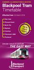 Blackpool Tram Timetable